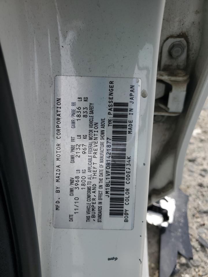 2011 Mazda 3 I VIN: JM1BL1VF0B1421877 Lot: 83969145