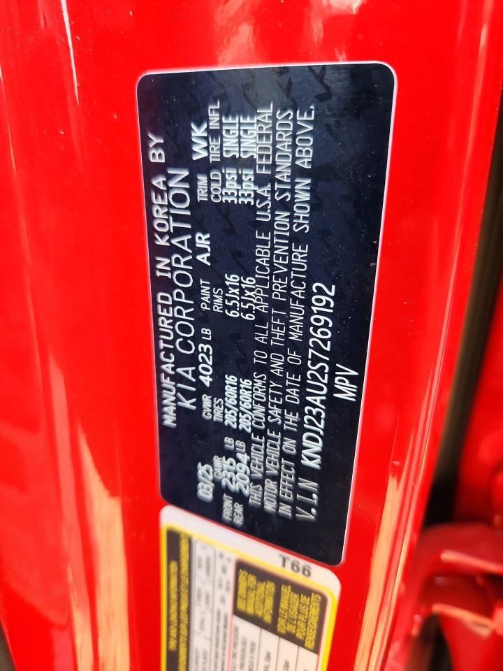 2025 Kia Soul Lx VIN: KNDJ23AU2S7269192 Lot: 80507015