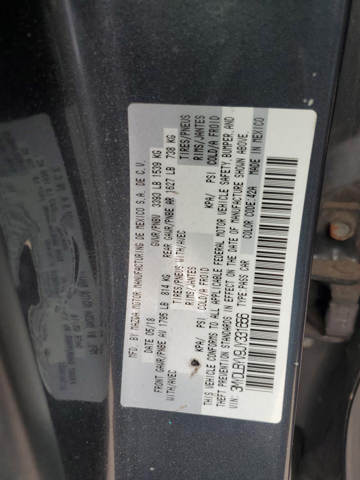 2018 Toyota Yaris Ia VIN: 3MYDLBYV9JY331656 Lot: 83768165