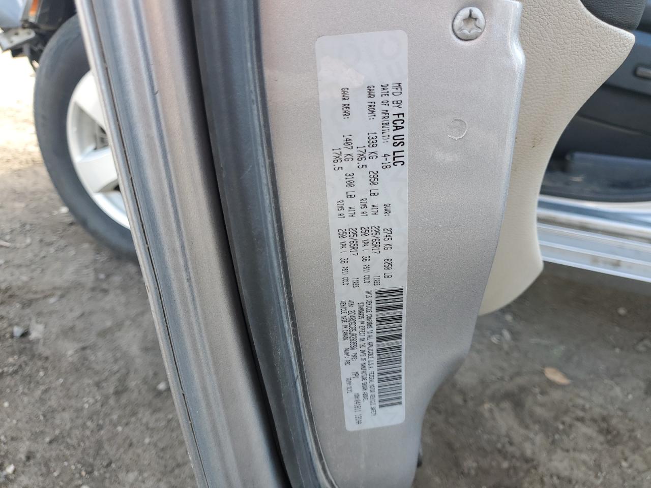 2018 Dodge Grand Caravan Sxt VIN: 2C4RDGCG6JR283590 Lot: 81123135