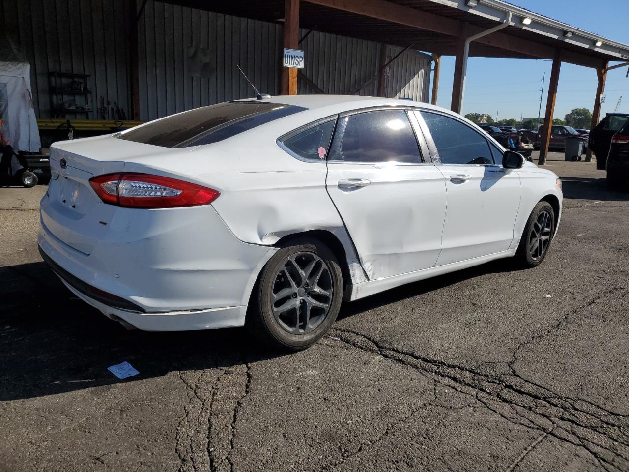 2016 Ford Fusion Se white sedan gas 3FA6P0H75GR105172 photo #4