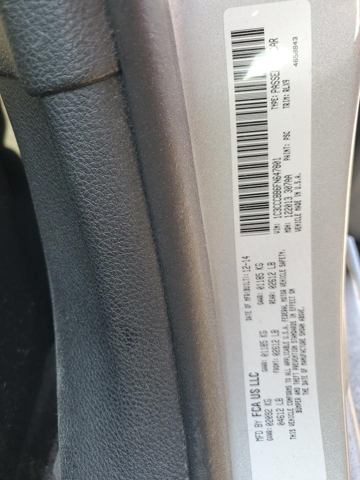 2015 Chrysler 200 S VIN: 1C3CCCBB6FN647801 Lot: 81257795