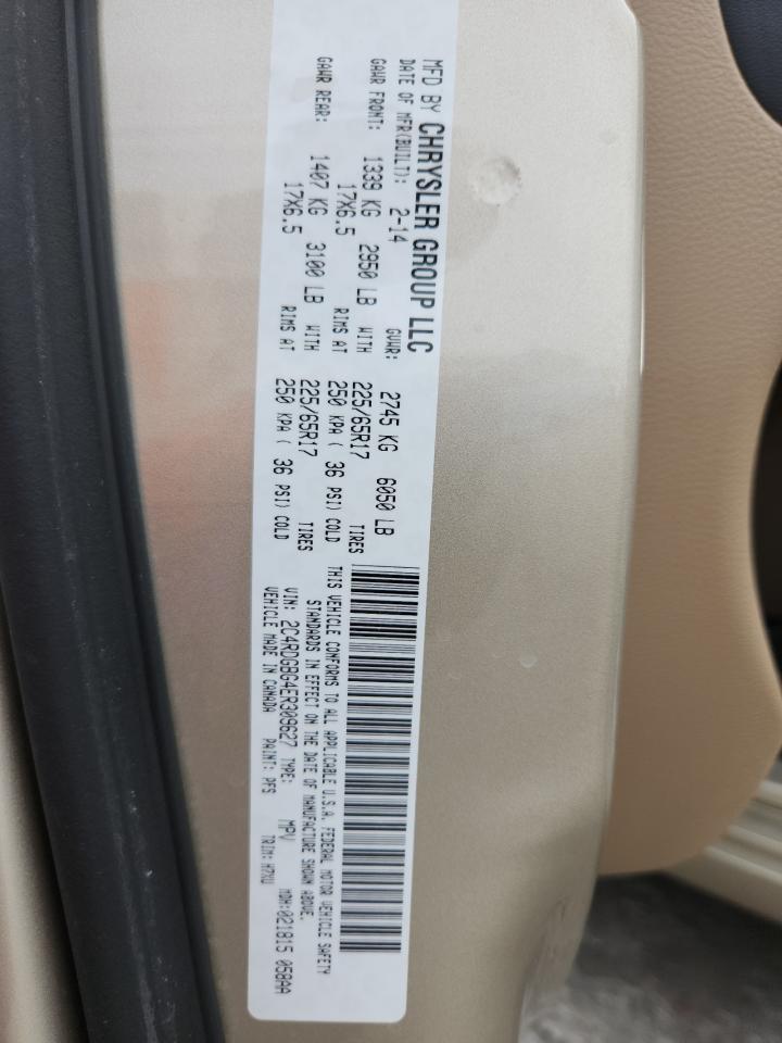 2014 Dodge Grand Caravan Se VIN: 2C4RDGBG4ER309627 Lot: 80718345