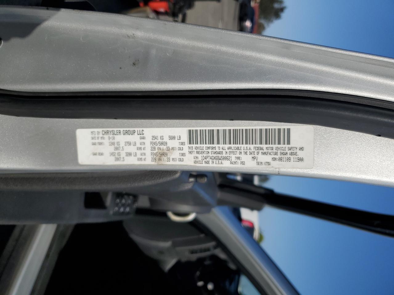 2011 Dodge Nitro Heat VIN: 1D4PT4GX6BW500621 Lot: 81958685
