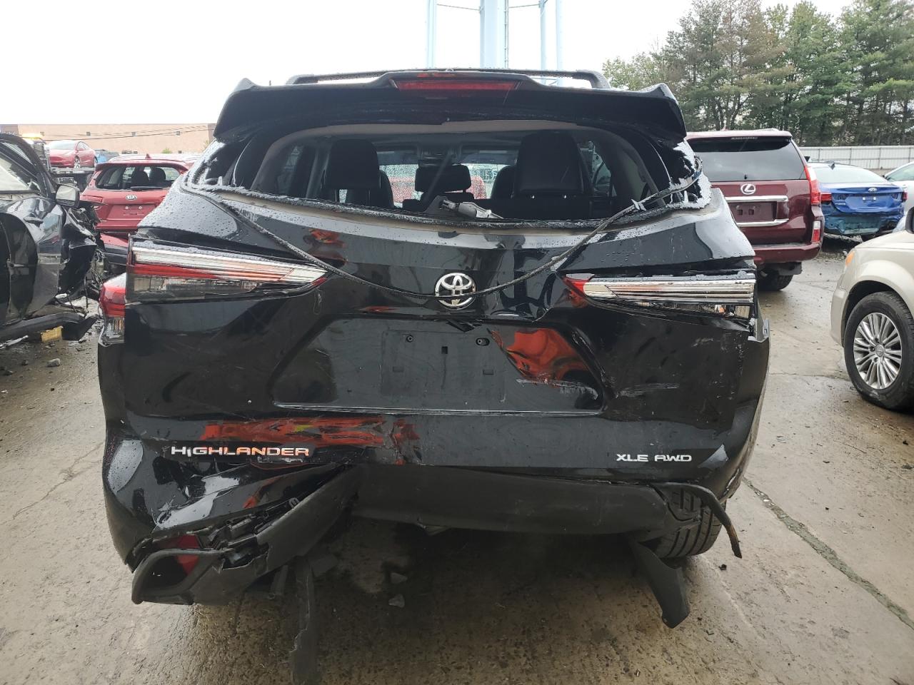 2021 Toyota Highlander Xle VIN: 5TDGZRBH6MS092777 Lot: 81553075