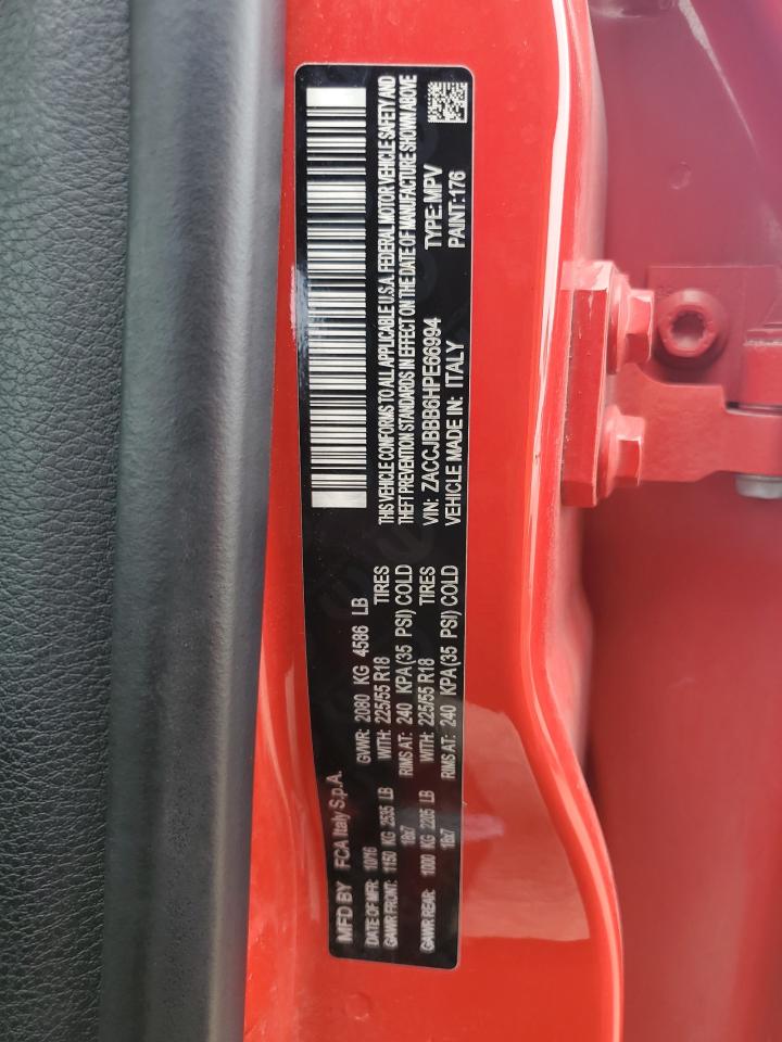 2017 Jeep Renegade Latitude VIN: ZACCJBBB6HPE66994 Lot: 81773875