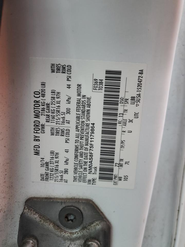 2015 Ford Transit Connect Xlt VIN: NM0AS8F75F1179864 Lot: 80494675