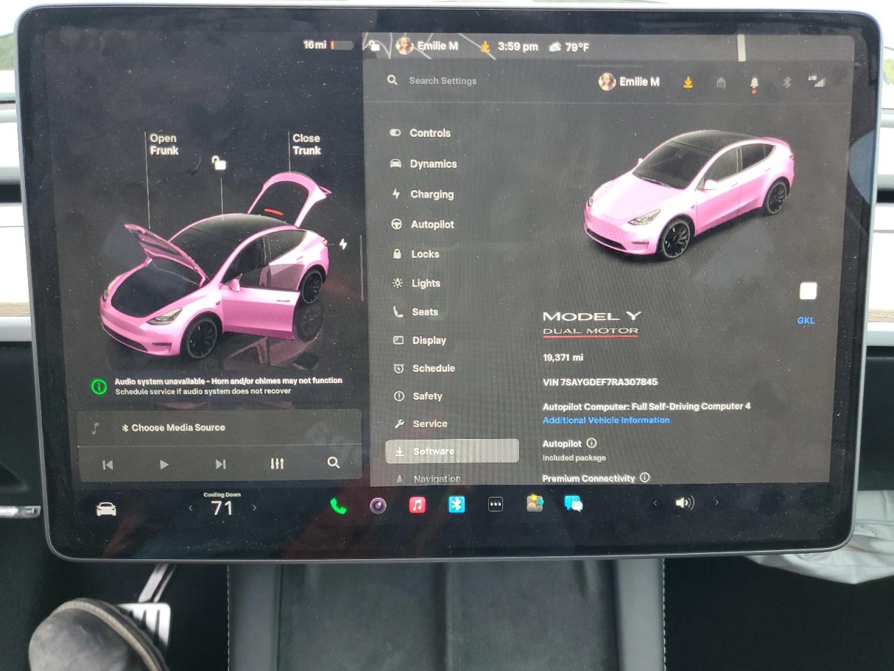 2024 Tesla Model Y VIN: 7SAYGDEF7RA307845 Lot: 81873455