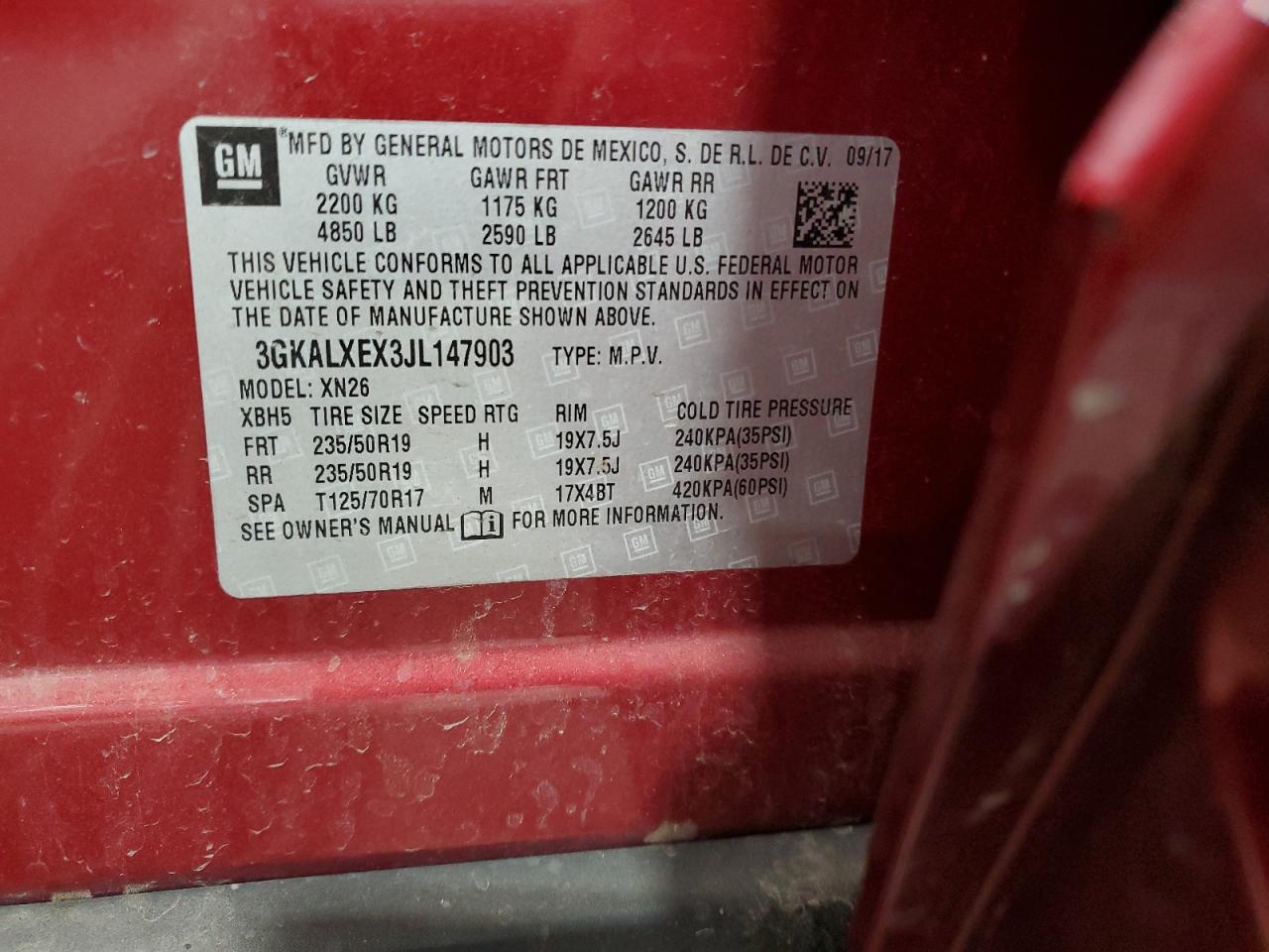 2018 GMC Terrain Denali VIN: 3GKALXEX3JL147903 Lot: 84188225