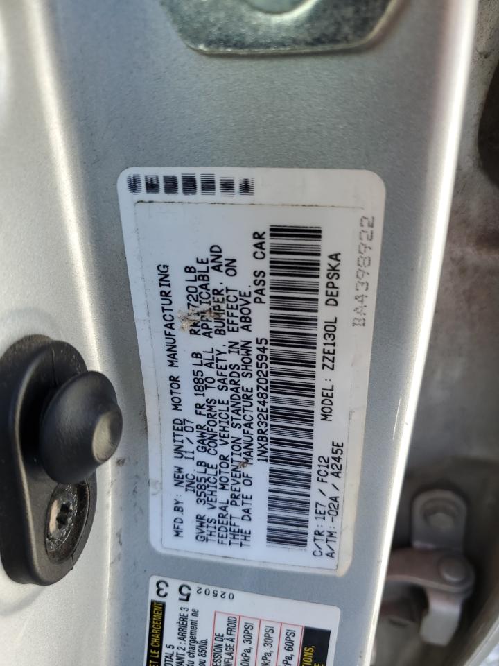 2008 Toyota Corolla Ce VIN: 1NXBR32E48Z025945 Lot: 81181805