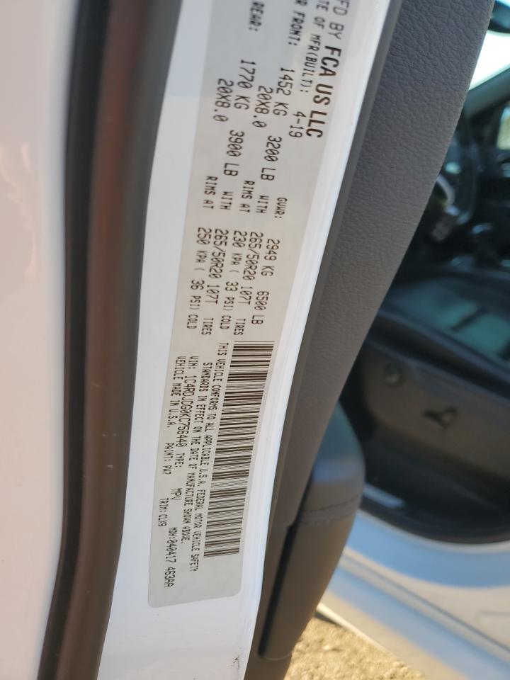 2019 Dodge Durango Gt VIN: 1C4RDJDG0KC756440 Lot: 72044085