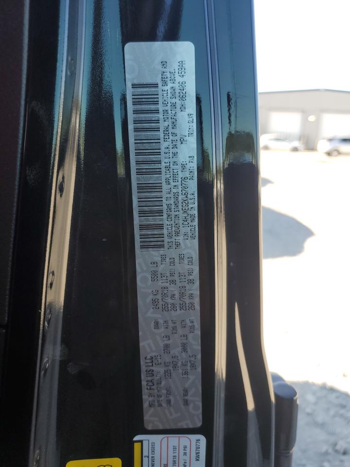 2019 Jeep Wrangler Unlimited Sahara VIN: 1C4HJXEG2KW670776 Lot: 71980105