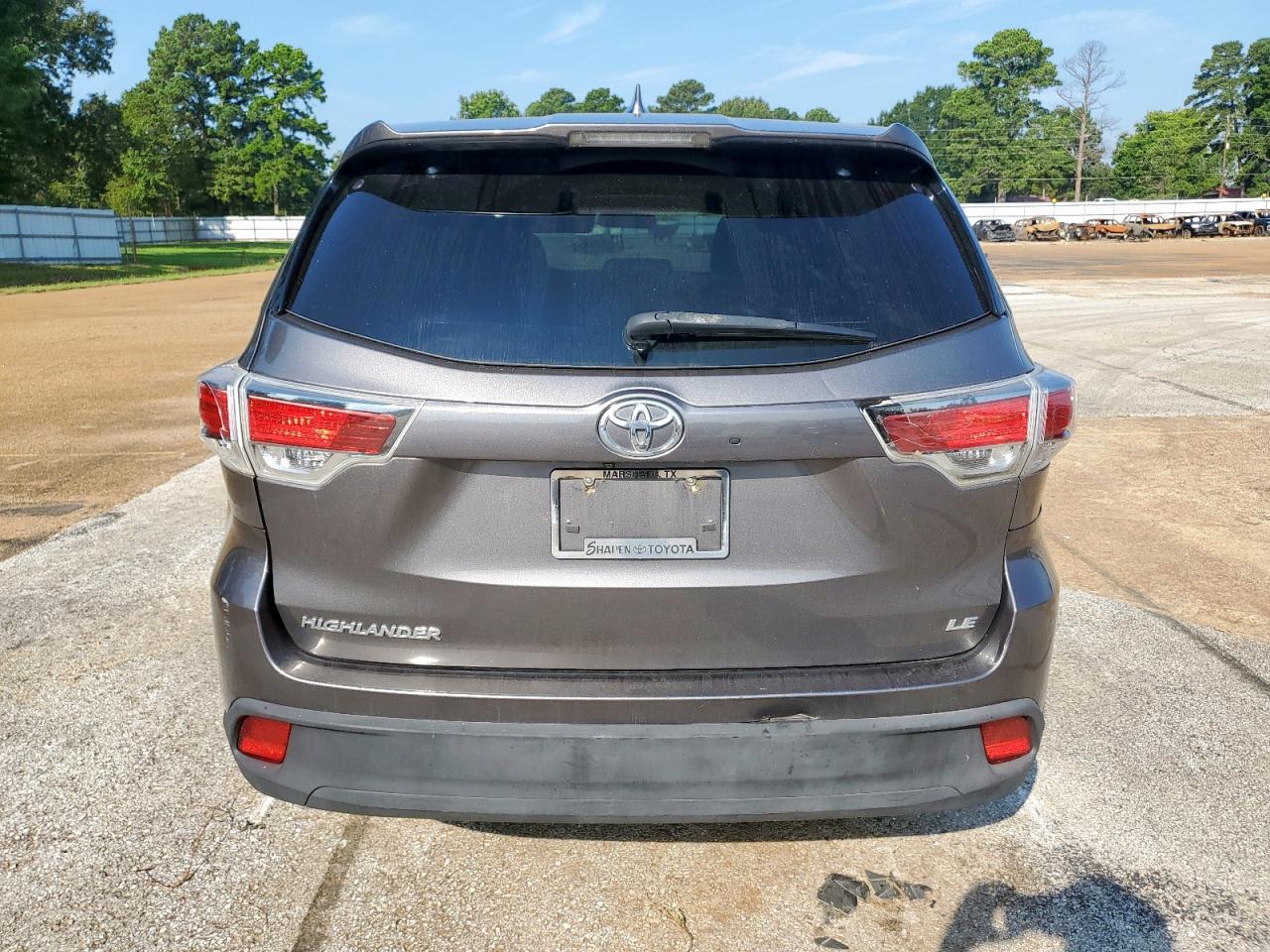 2016 Toyota Highlander Le VIN: 5TDZKRFH7GS187375 Lot: 80114555
