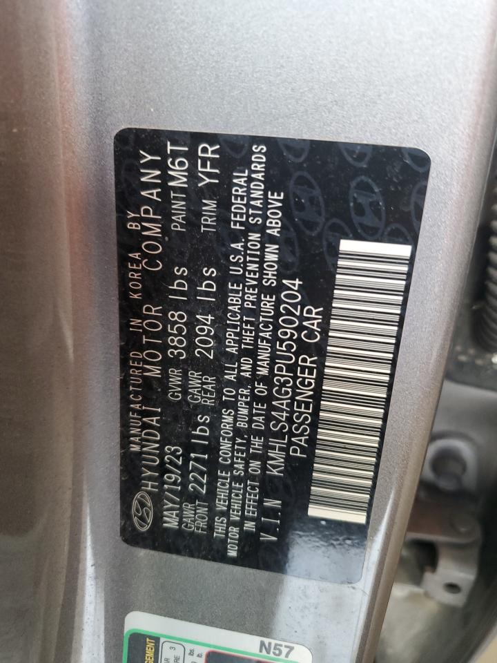 2023 Hyundai Elantra Sel VIN: KMHLS4AG3PU590204 Lot: 81321275