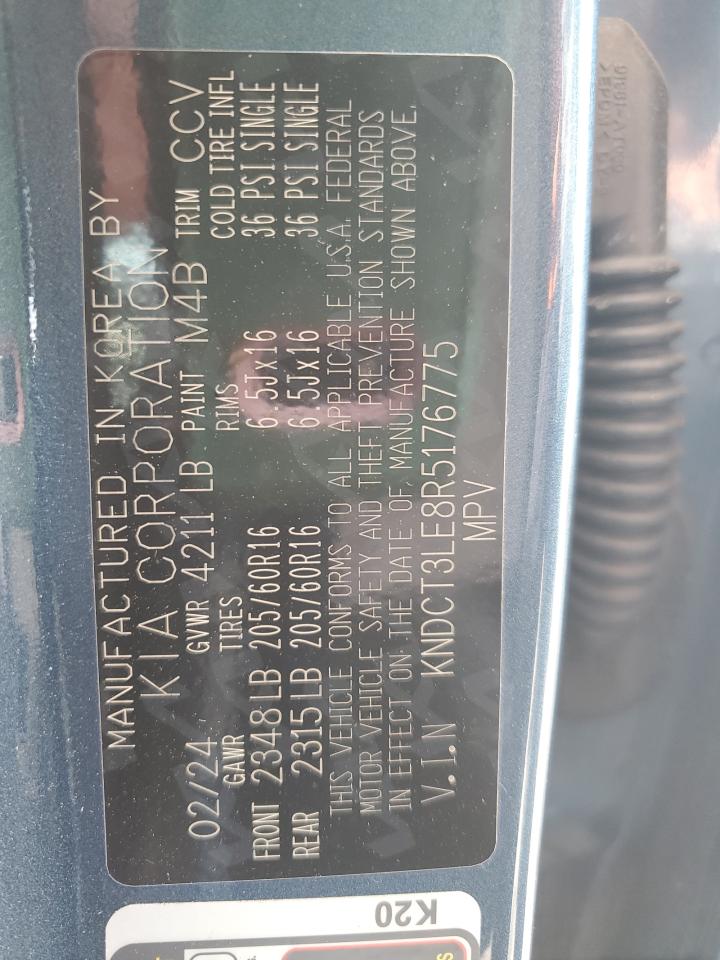 2024 Kia Niro Sx VIN: KNDCT3LE8R5176775 Lot: 84188775