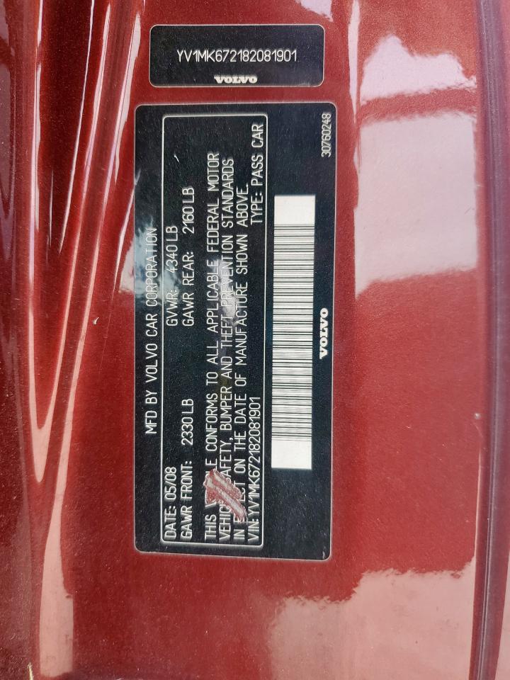 2008 Volvo C30 T5 VIN: YV1MK672182081901 Lot: 84815105