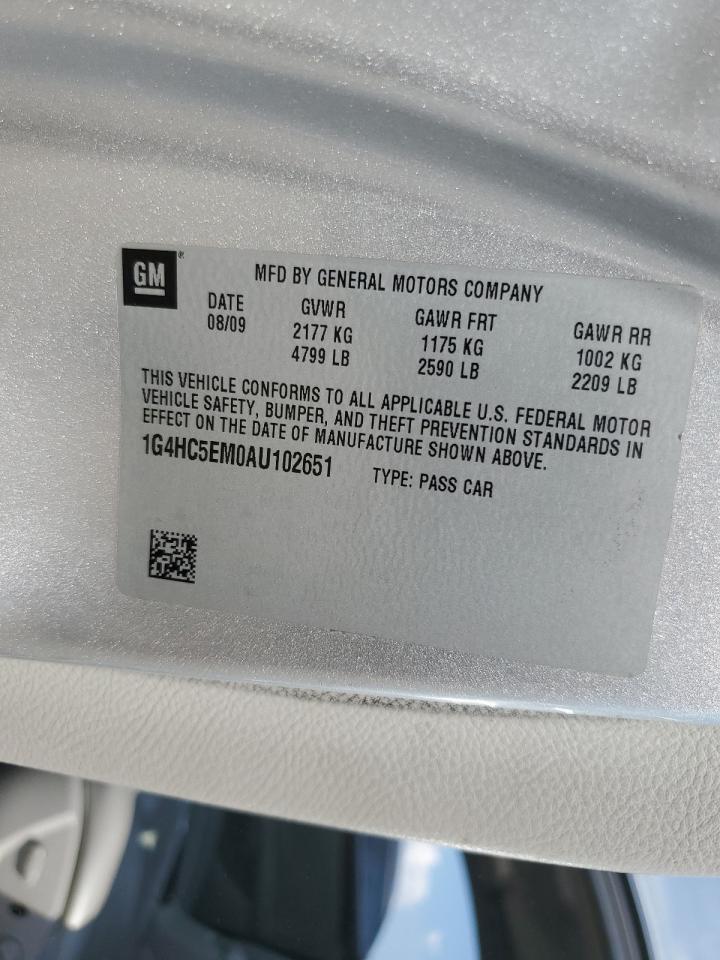 2010 Buick Lucerne Cxl VIN: 1G4HC5EM0AU102651 Lot: 81251405