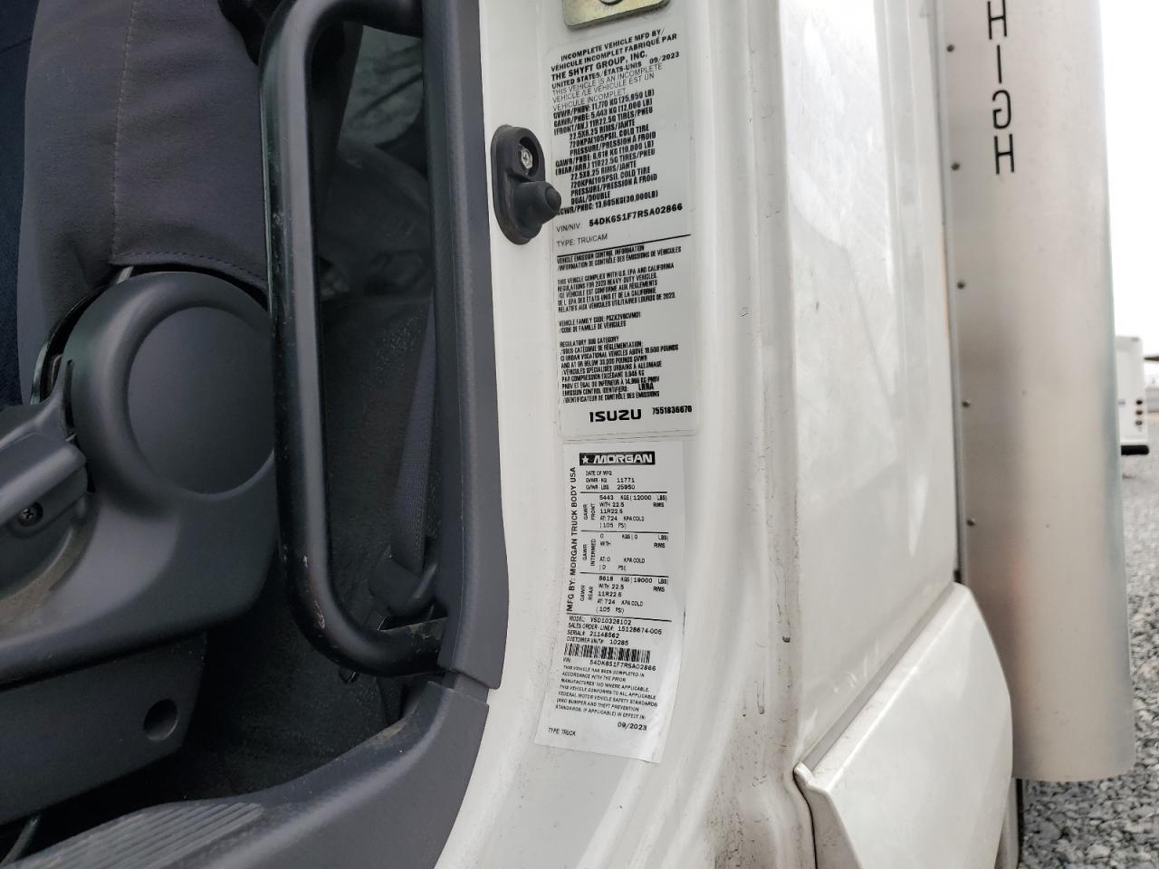 2024 Isuzu Ftr VIN: 54DK6S1F7RSA02866 Lot: 83995155