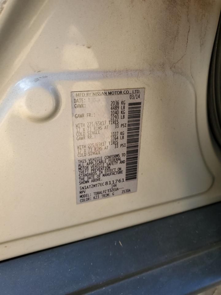 2014 Nissan Rogue S VIN: 5N1AT2MT7EC811761 Lot: 80283865