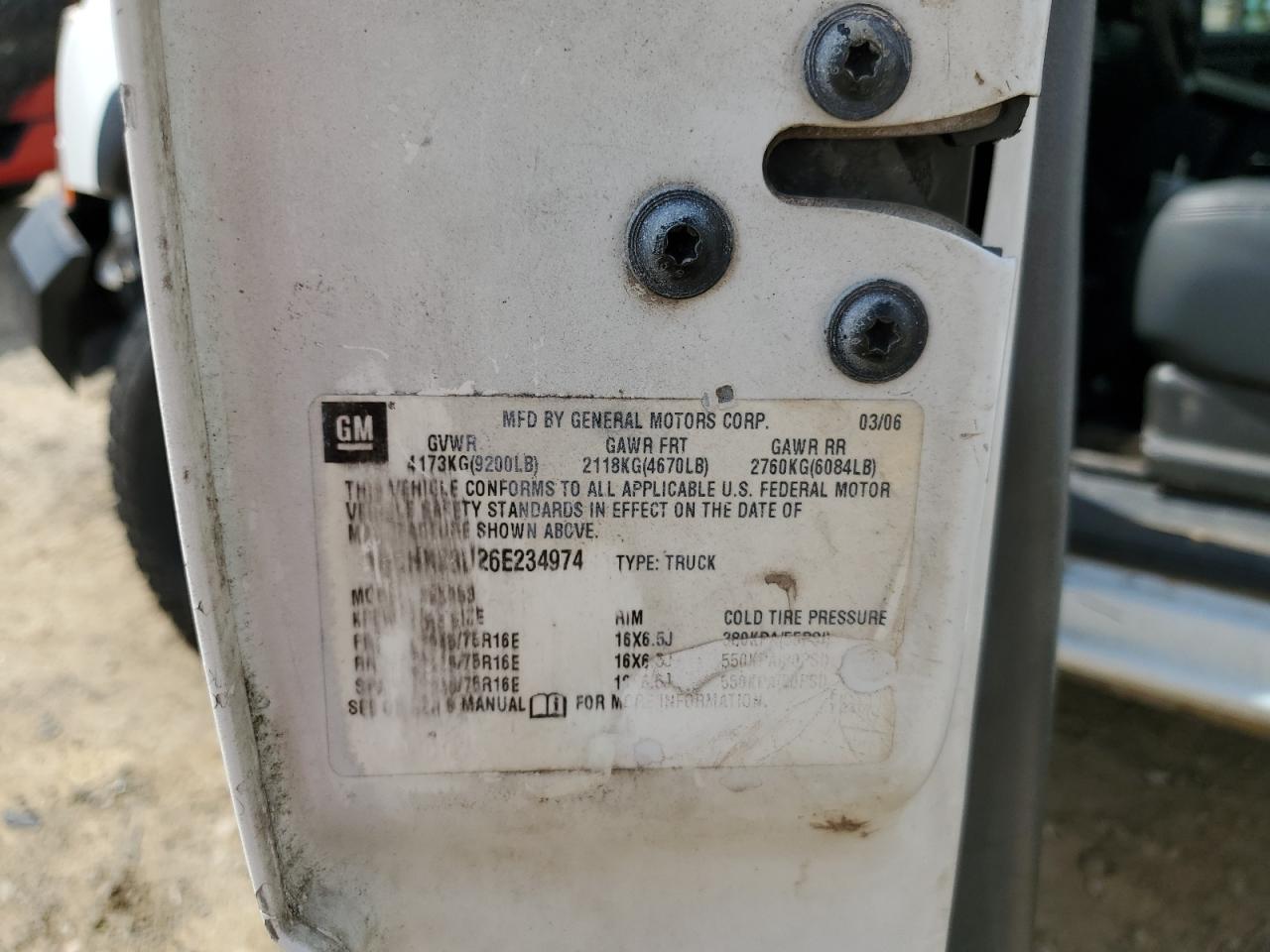 2006 Chevrolet Silverado K2500 Heavy Duty VIN: 1GCHK29U26E234974 Lot: 81719045