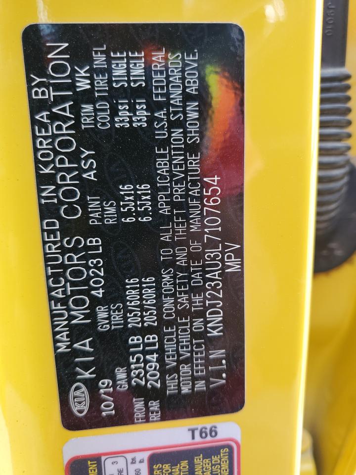 2020 Kia Soul Lx VIN: KNDJ23AU3L7107654 Lot: 81311485