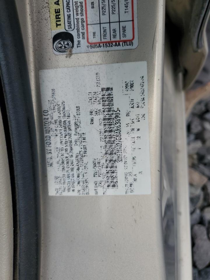 2010 Mercury Milan Premier VIN: 3MEHM0JG8AR638905 Lot: 71775125