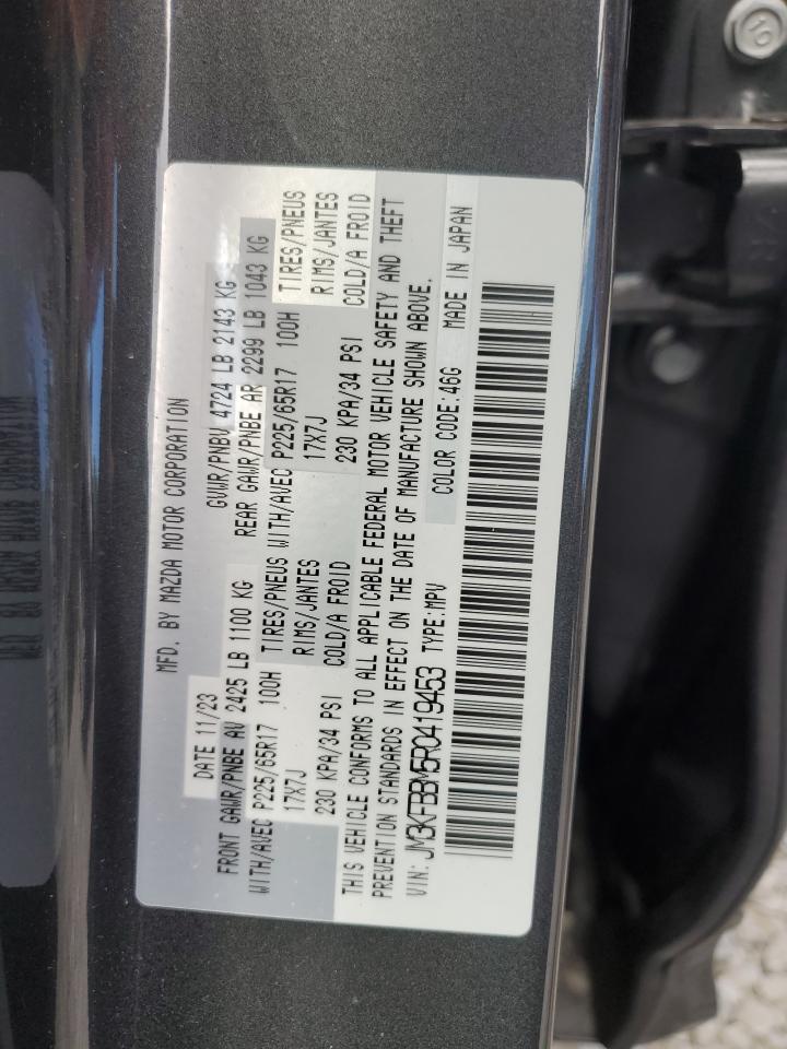 2024 Mazda Cx-5 Select VIN: JM3KFBBM5R0419453 Lot: 68335305