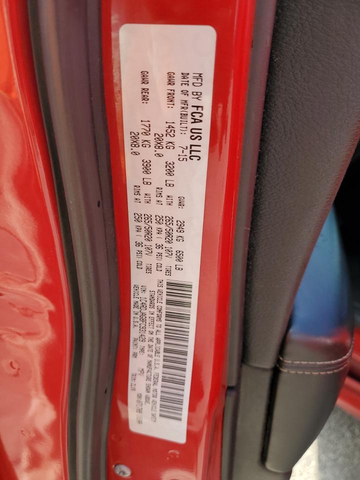 2015 Dodge Durango Sxt VIN: 1C4RDJAG8FC931429 Lot: 80950415