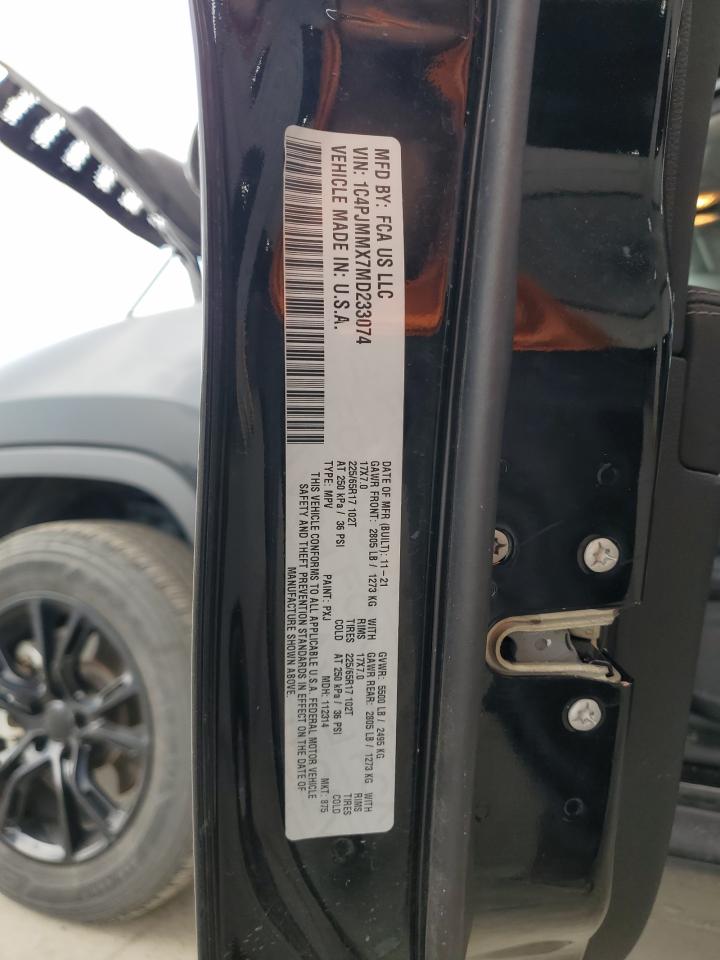 2021 Jeep Cherokee Latitude Lux VIN: 1C4PJMMX7MD233074 Lot: 71492345