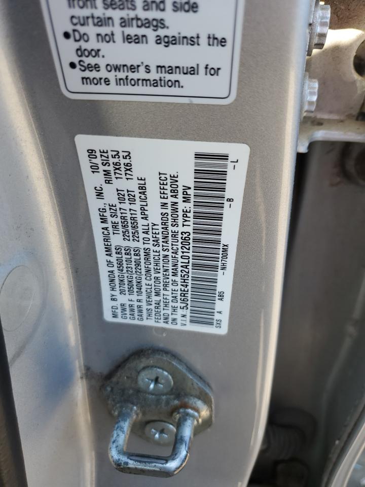 2010 Honda Cr-V Ex VIN: 5J6RE4H52AL012063 Lot: 80964835