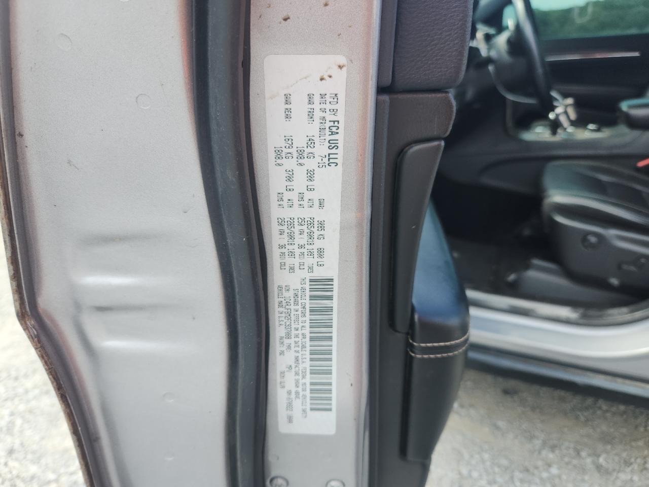 2015 Jeep Grand Cherokee Limited VIN: 1C4RJFBM2FC937088 Lot: 80723215