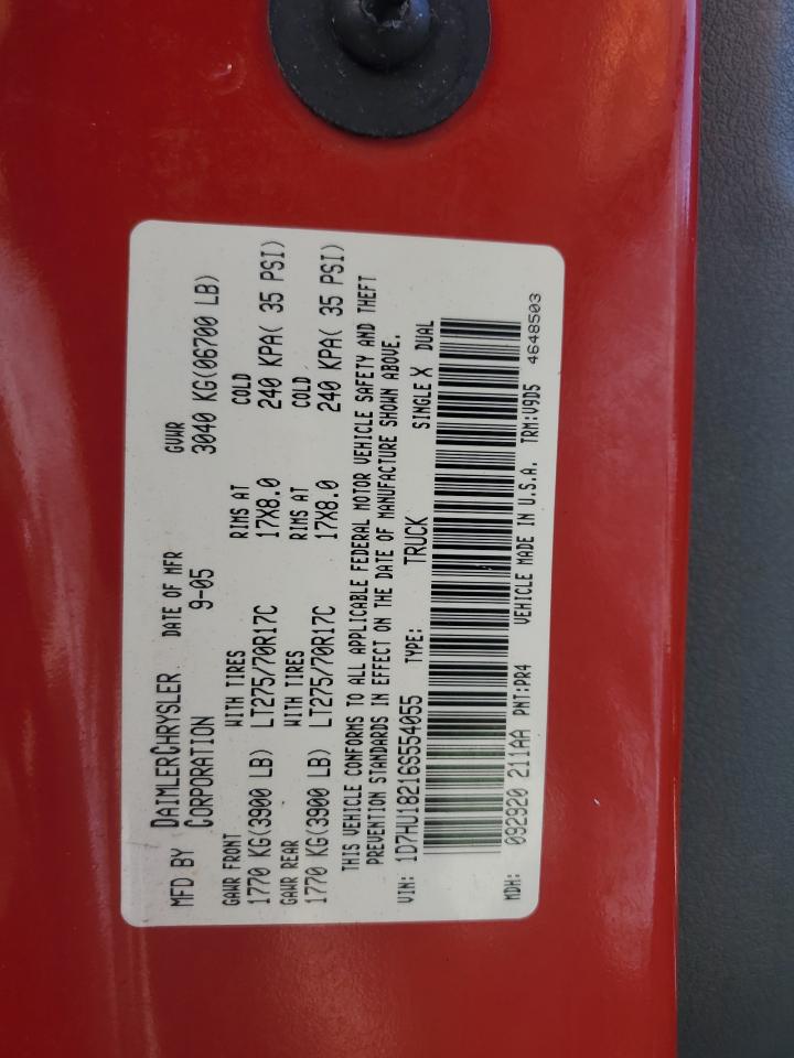 2006 Dodge Ram 1500 St VIN: 1D7HU18216S554055 Lot: 71667705