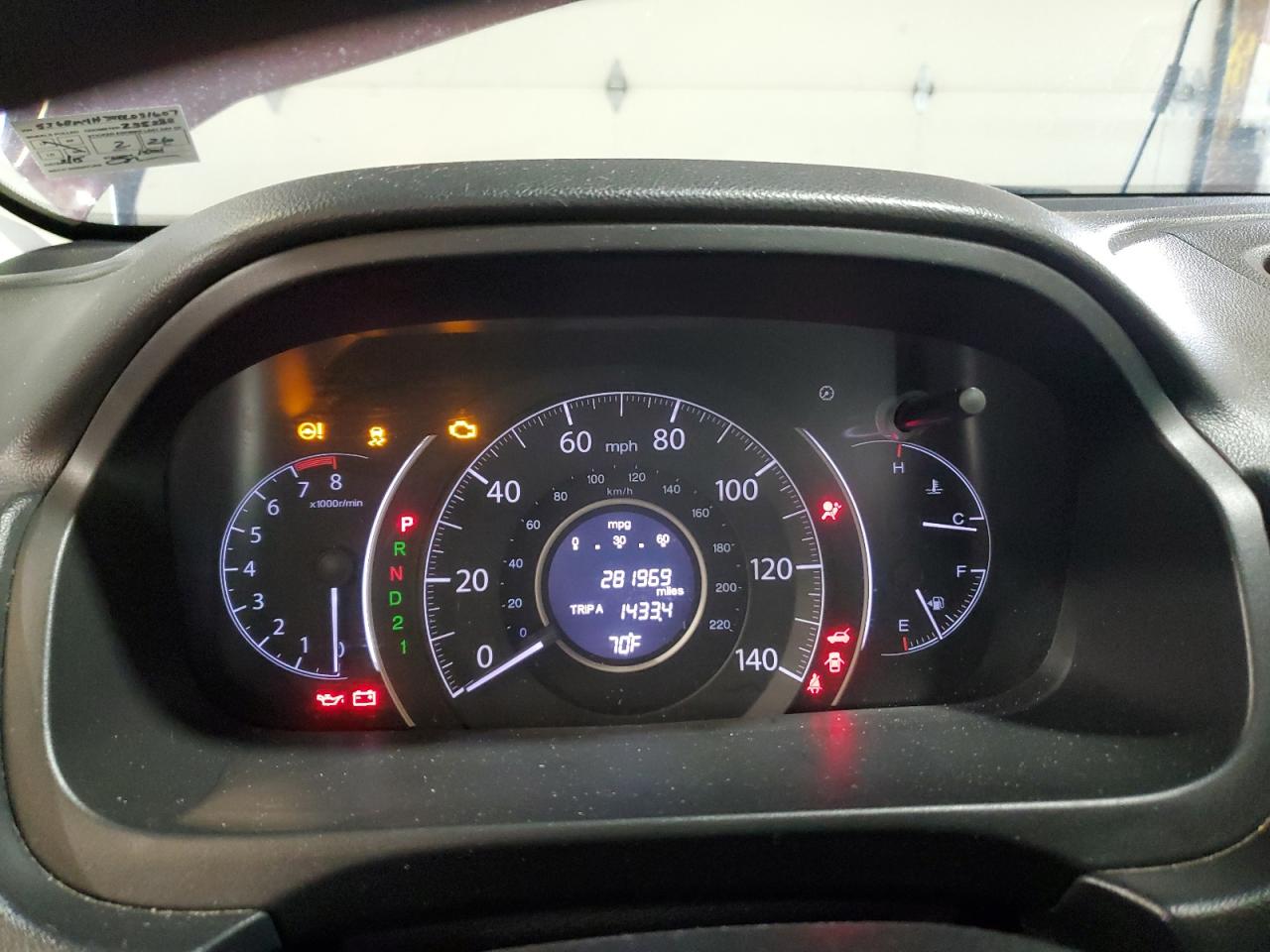 2013 Honda Cr-V Lx VIN: 5J6RM4H34DL031607 Lot: 81806105