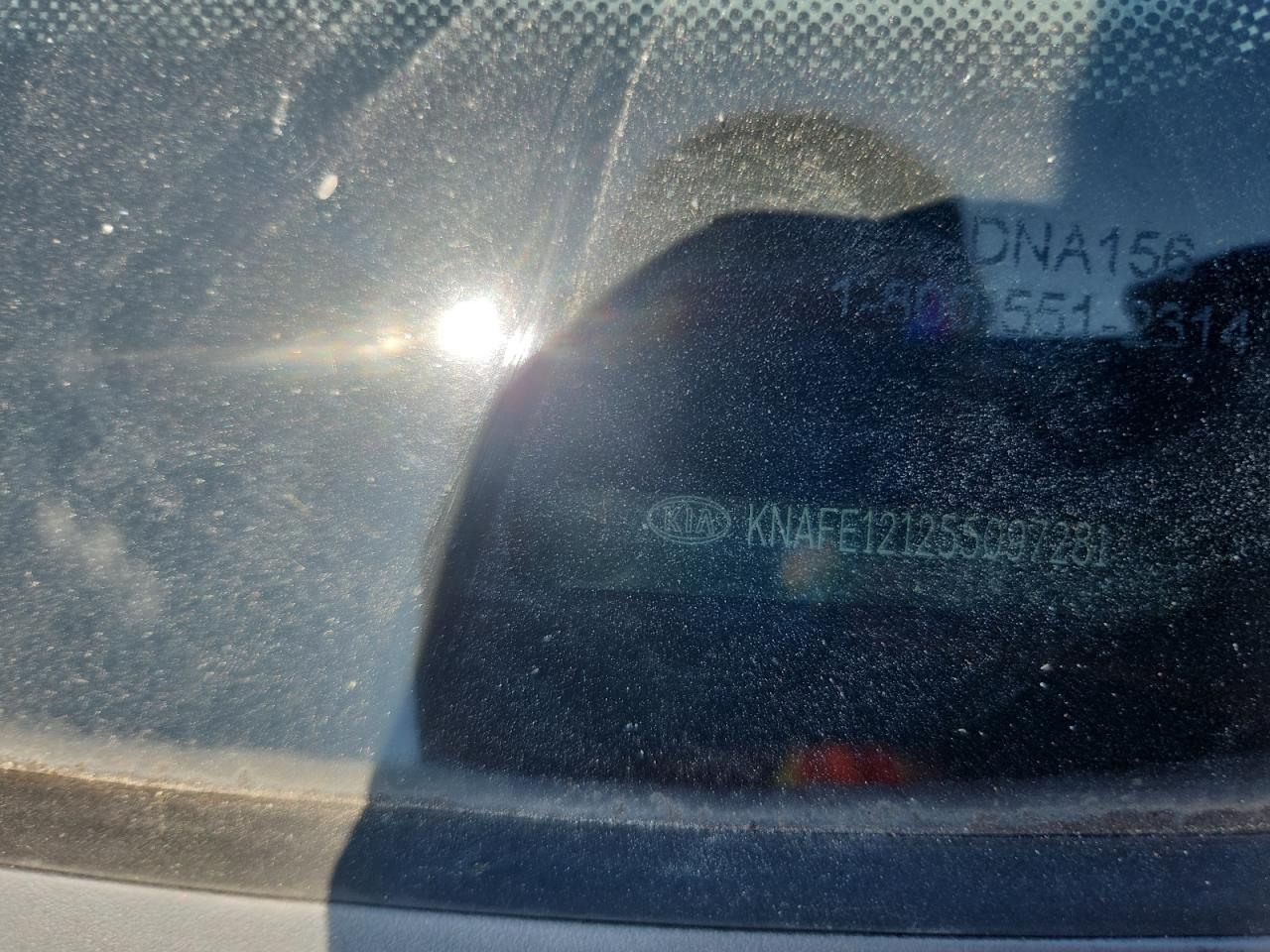 2005 Kia Spectra VIN: KNAFE121255097821 Lot: 80794205