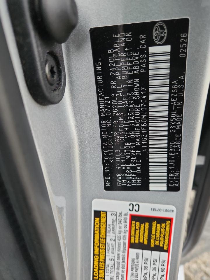 2021 Toyota Avalon Touring VIN: 4T1GZ1FB0MU070417 Lot: 81832355