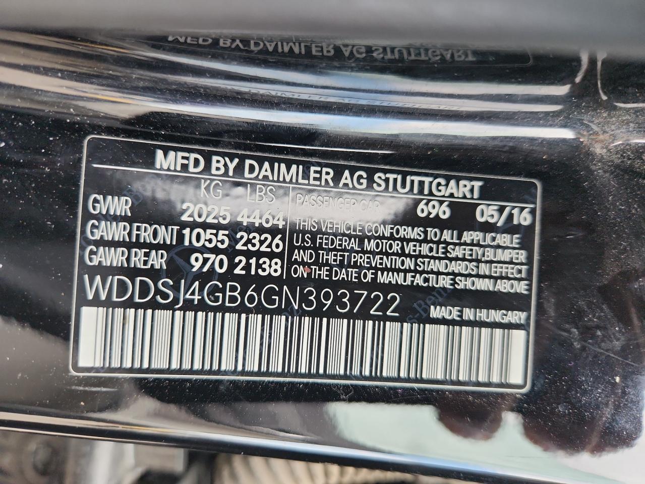 2016 Mercedes-Benz Cla 250 4Matic VIN: WDDSJ4GB6GN393722 Lot: 80384065