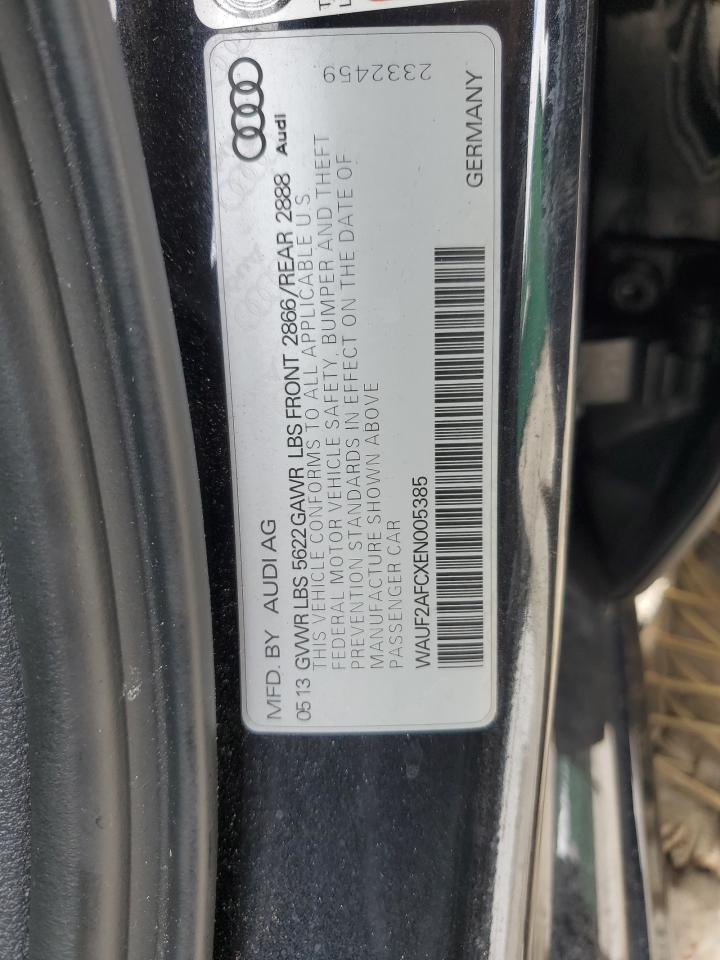 2014 Audi S6 VIN: WAUF2AFCXEN005385 Lot: 84619175
