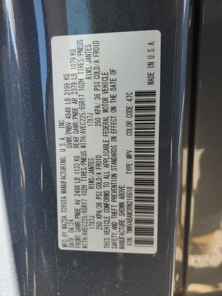 2024 Mazda Cx-50 Select VIN: 7MMVABAM3RN216618 Lot: 81585495