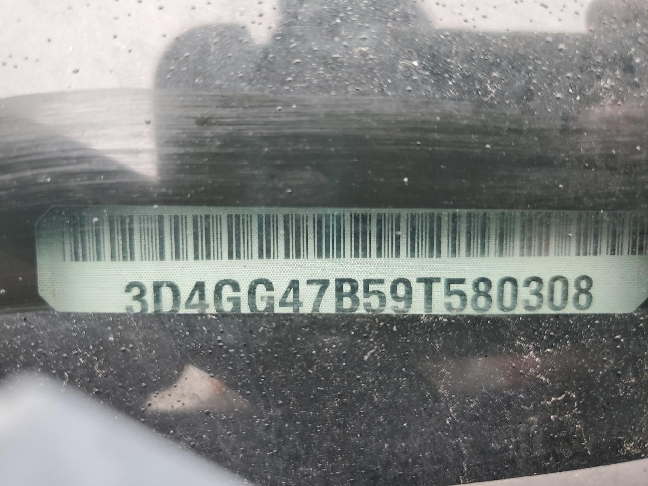 2009 Dodge Journey Se VIN: 3D4GG47B59T580308 Lot: 83816495