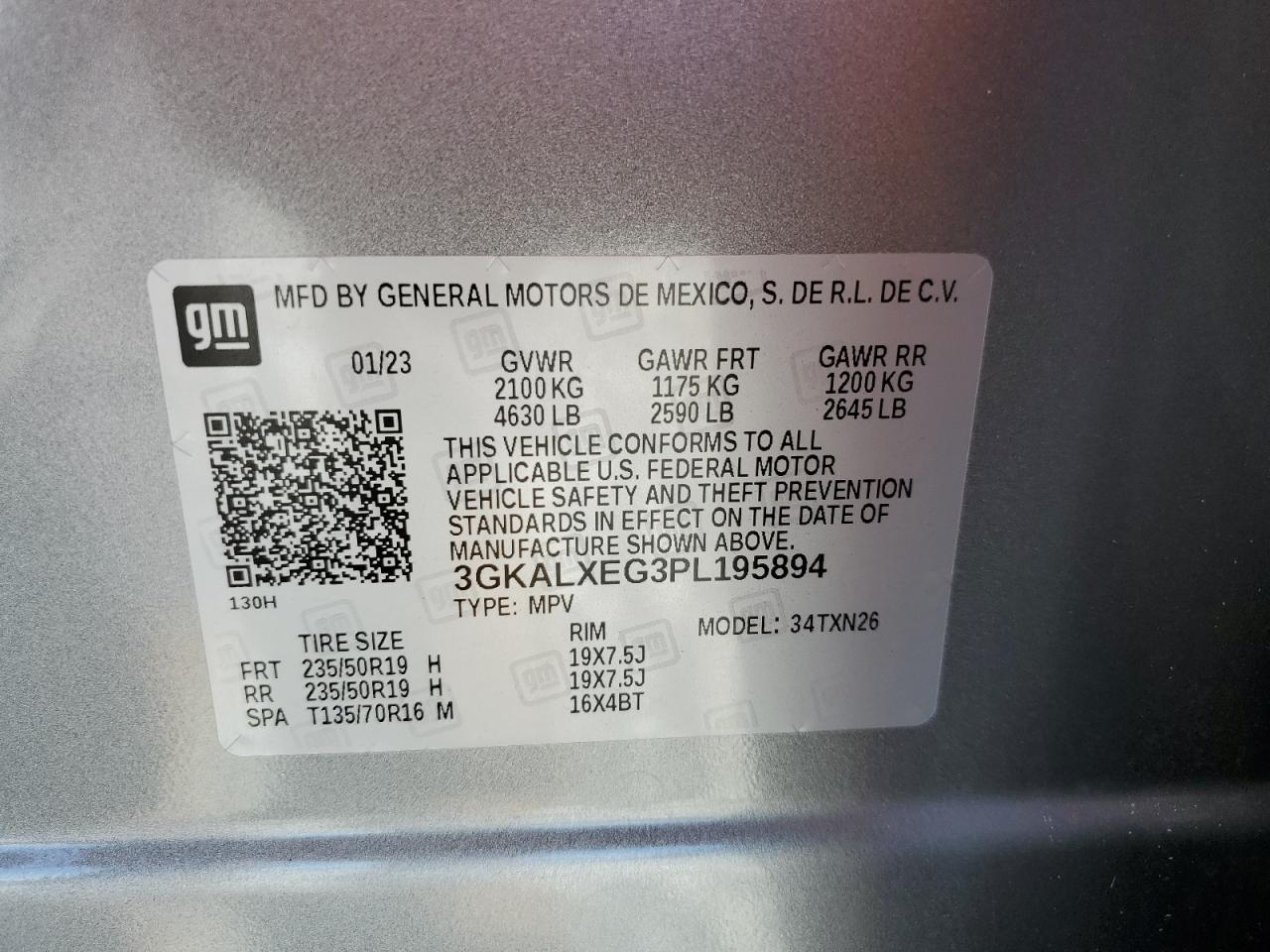 2023 GMC Terrain Denali VIN: 3GKALXEG3PL195894 Lot: 83988465