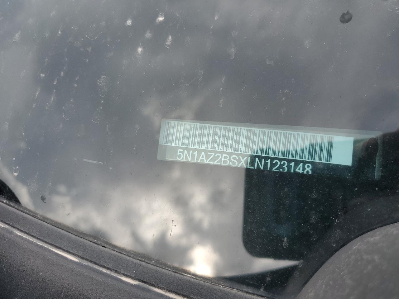 2020 Nissan Murano Sv VIN: 5N1AZ2BSXLN123148 Lot: 83804675