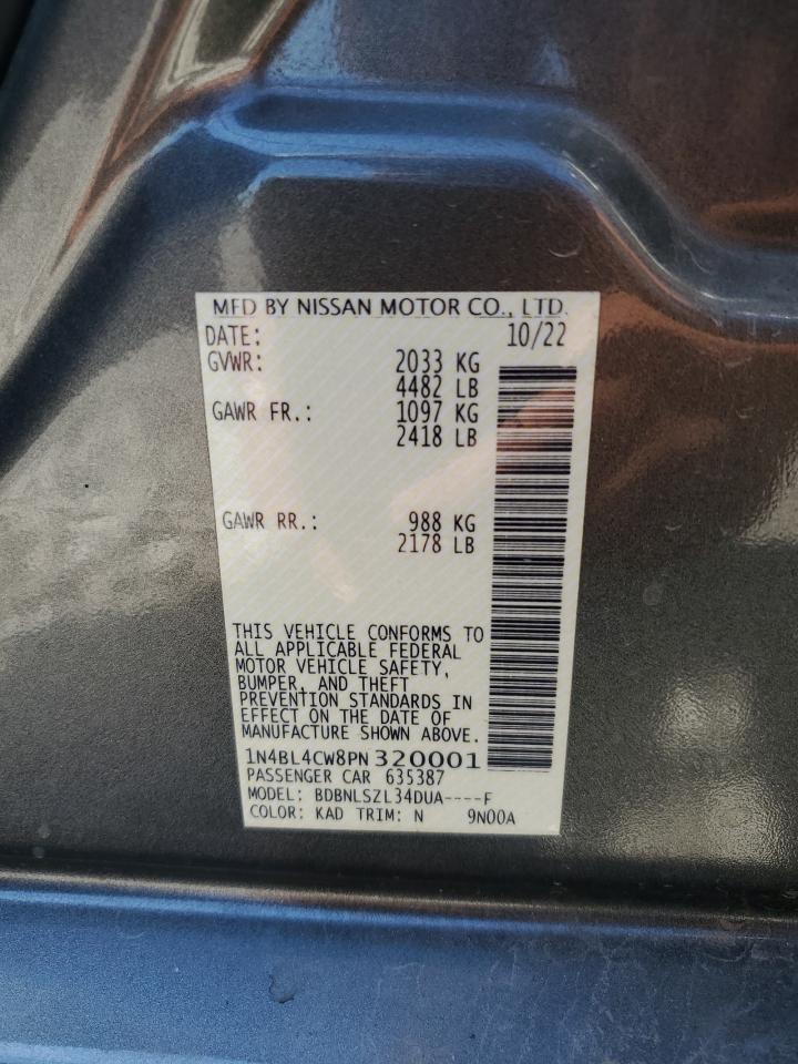 2023 Nissan Altima Sr VIN: 1N4BL4CW8PN320001 Lot: 81865215