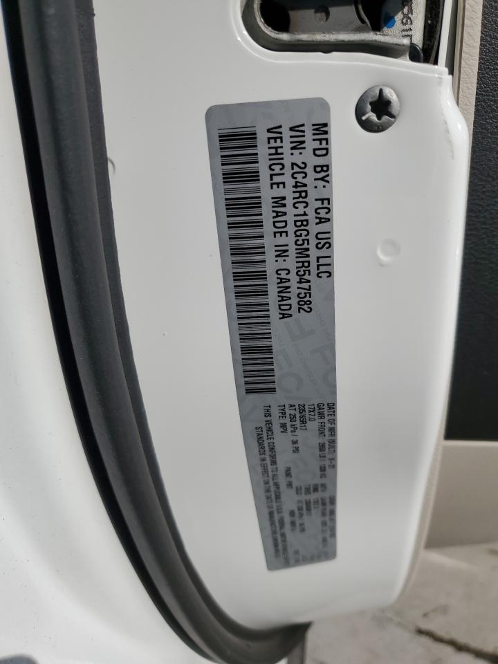 2021 Chrysler Pacifica Touring L VIN: 2C4RC1BG5MR547582 Lot: 80357205