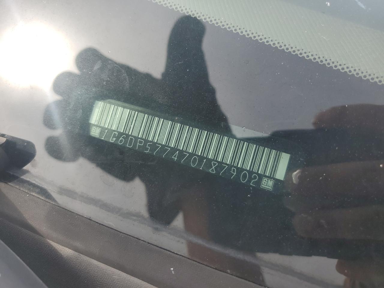 2007 Cadillac Cts Hi Feature V6 VIN: 1G6DP577470187902 Lot: 84274195