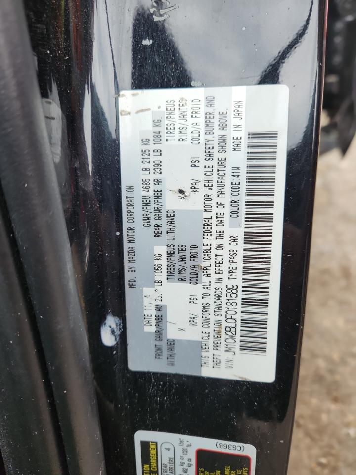 2015 Mazda 5 Sport VIN: JM1CW2BL0F0181589 Lot: 81284335