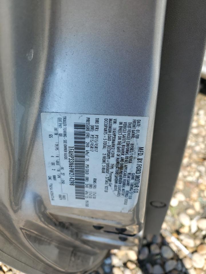 2009 Ford Focus Ses VIN: 1FAHP33N69W214398 Lot: 81248765