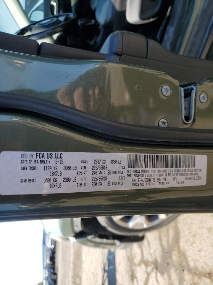 2019 Jeep Compass Limited VIN: 3C4NJDCB4KT791985 Lot: 80882565