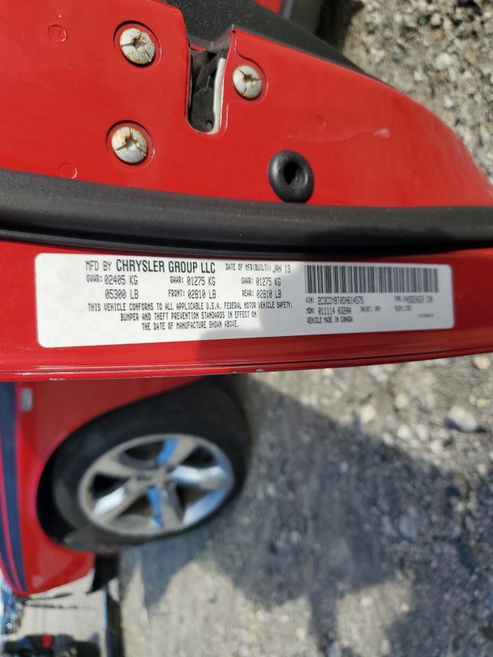 2013 Dodge Challenger R/T VIN: 2C3CDYBT0DH614575 Lot: 71795235