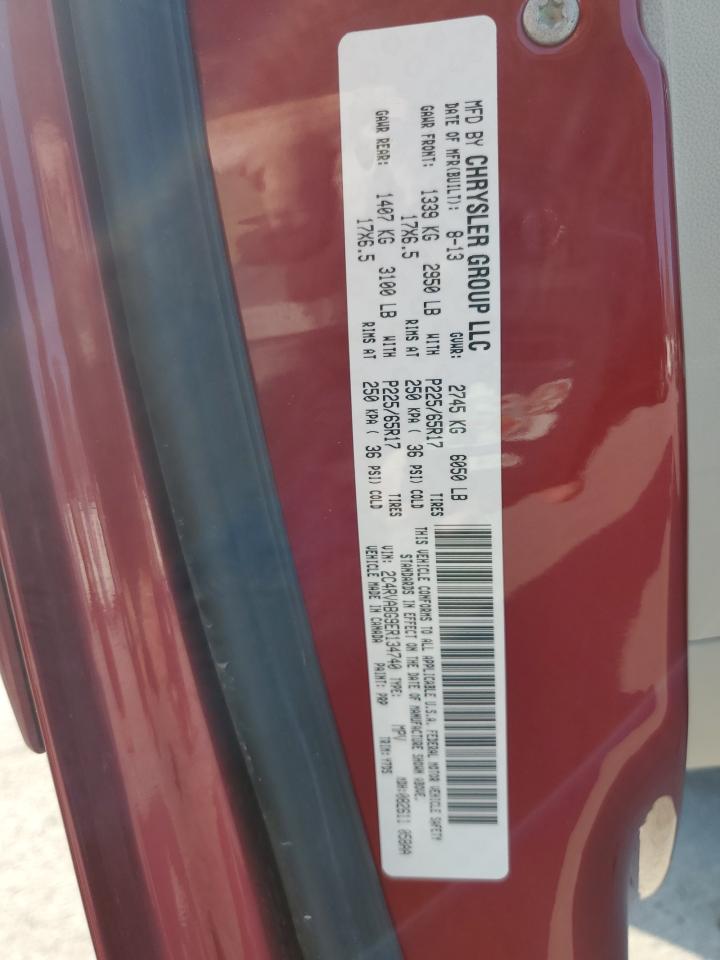 2014 Volkswagen Routan Se VIN: 2C4RVABG9ER134740 Lot: 80742065