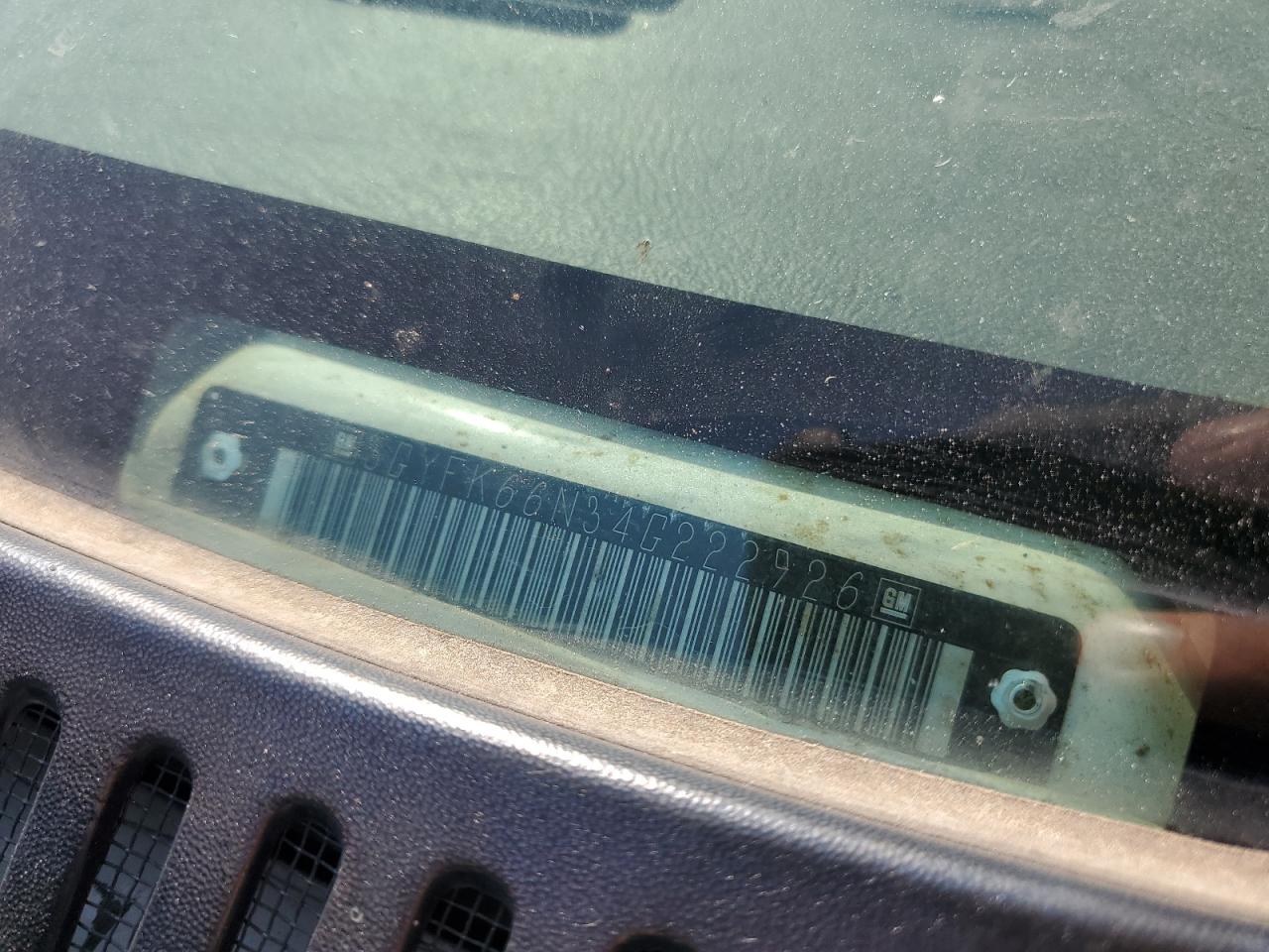 2004 Cadillac Escalade VIN: 3GYFK66N34G222926 Lot: 81129735